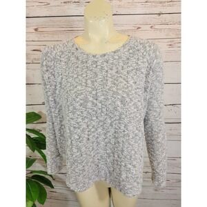BDG 90s Urban Outfitters Gray marled cropped chunky Knit Pullover Sweater Small